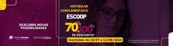 Inscrições abertas para o Vestibular Complementar da Escoop