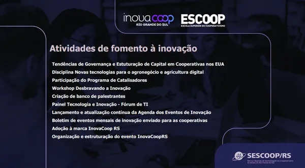 ESCOOP fomenta a inovação no cooperativismo com diversas ações no primeiro semestre de 2023