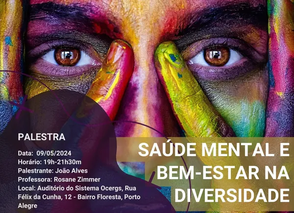 Inscrições abertas para palestra “Saúde Mental e Bem-estar na Diversidade de Gênero, Sexual, Expressões e Relacionamentos”