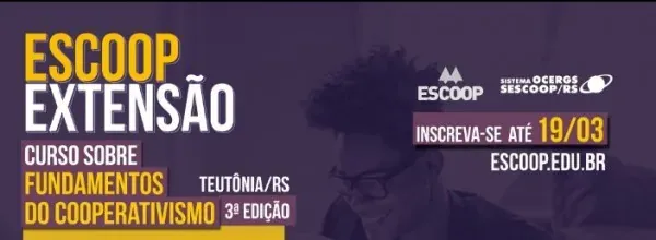 Curso de Fundamentos do Cooperativismo 3ª edição ocorrerá em Teutônia
