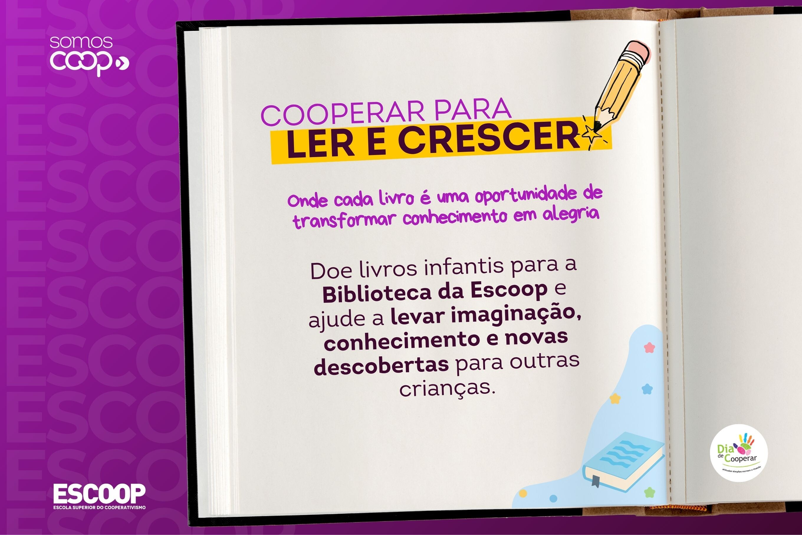 Cooperar para Ler e Crescer transforma livros em novas histórias