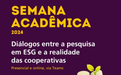 ESG e a realidade nas cooperativas é tema de Semana Acadêmica da Escoop